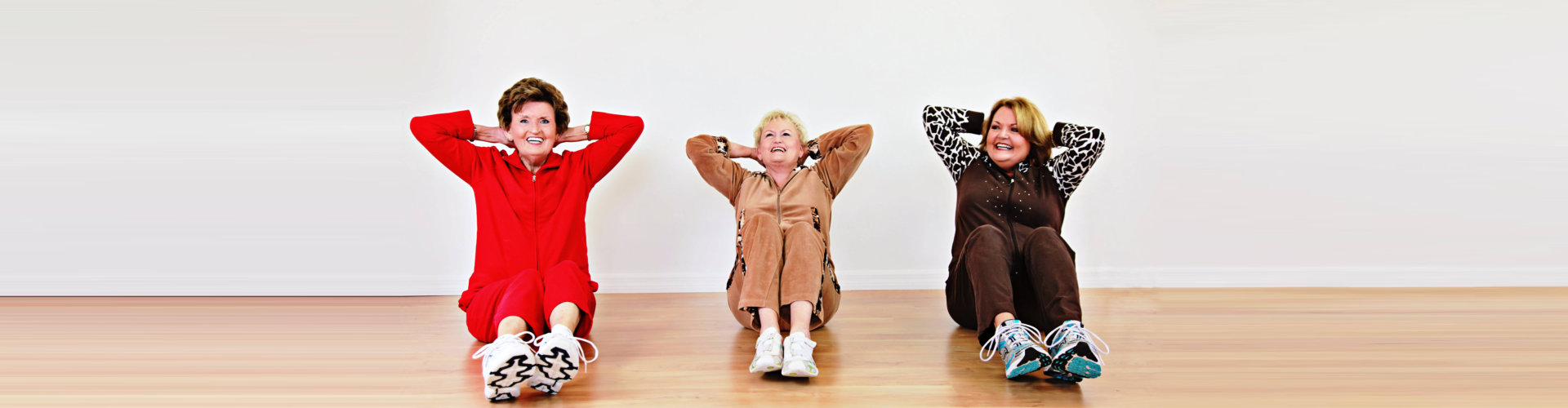 group of seniors doing exercise